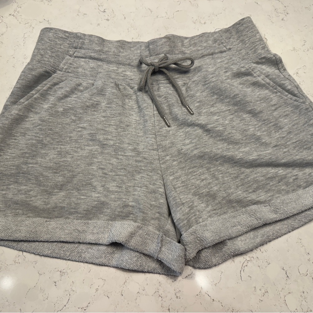 Champion Gray Knit Drawstring Athletic Shorts